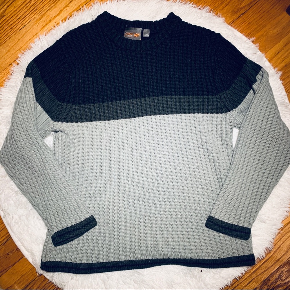 Urban Up striped crewneck fall sweater